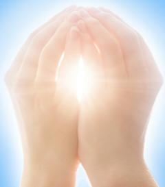 Human Hands Light