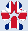 UK Flag Dog Paw by Revealing Paws